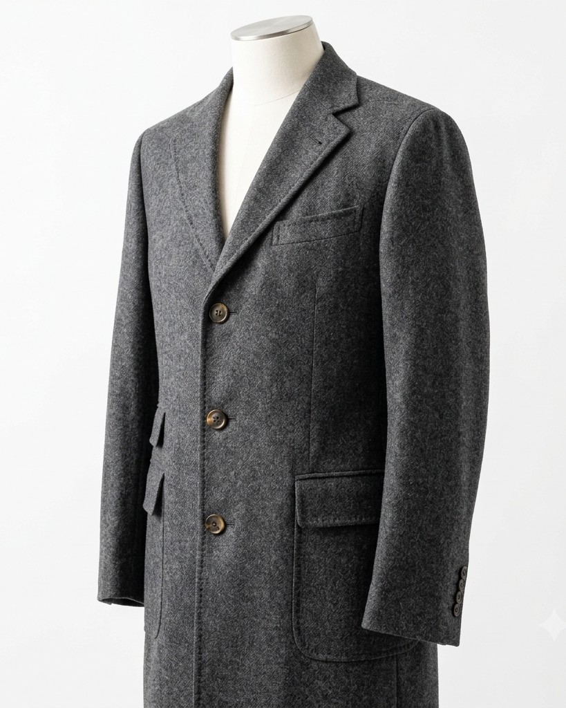 Berlin merino wool overcoat